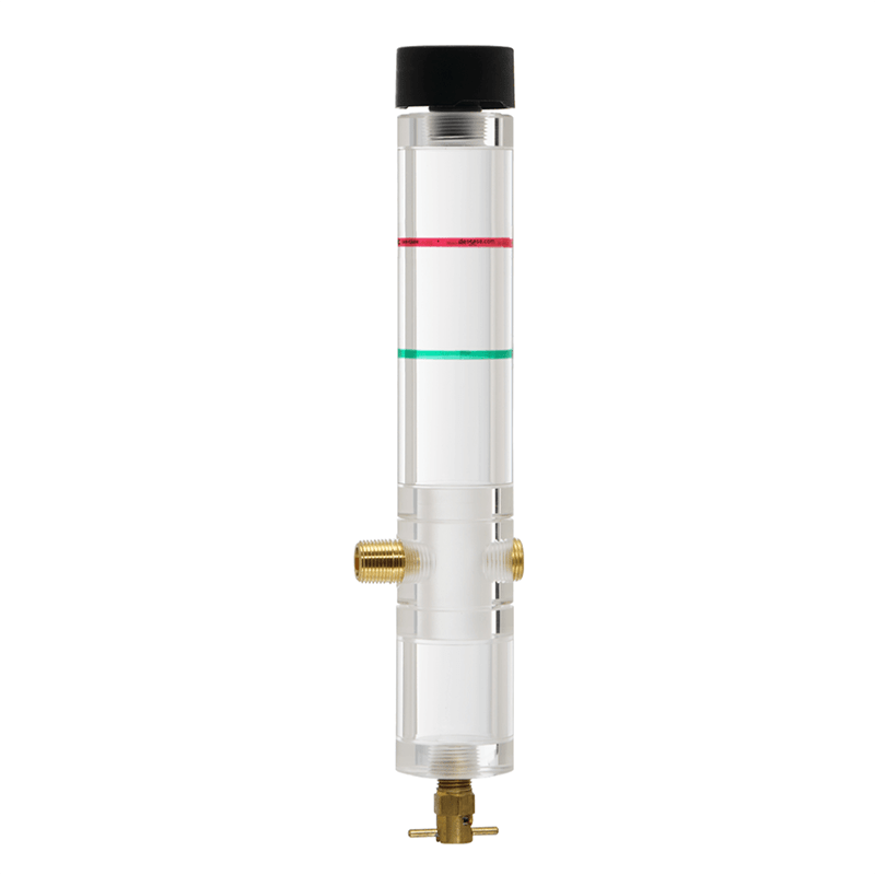 Des-Case Oil Sight Glass Level Monitor