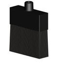 Oil Brush with Nylon Bristles and 1/8” NPTM Connection