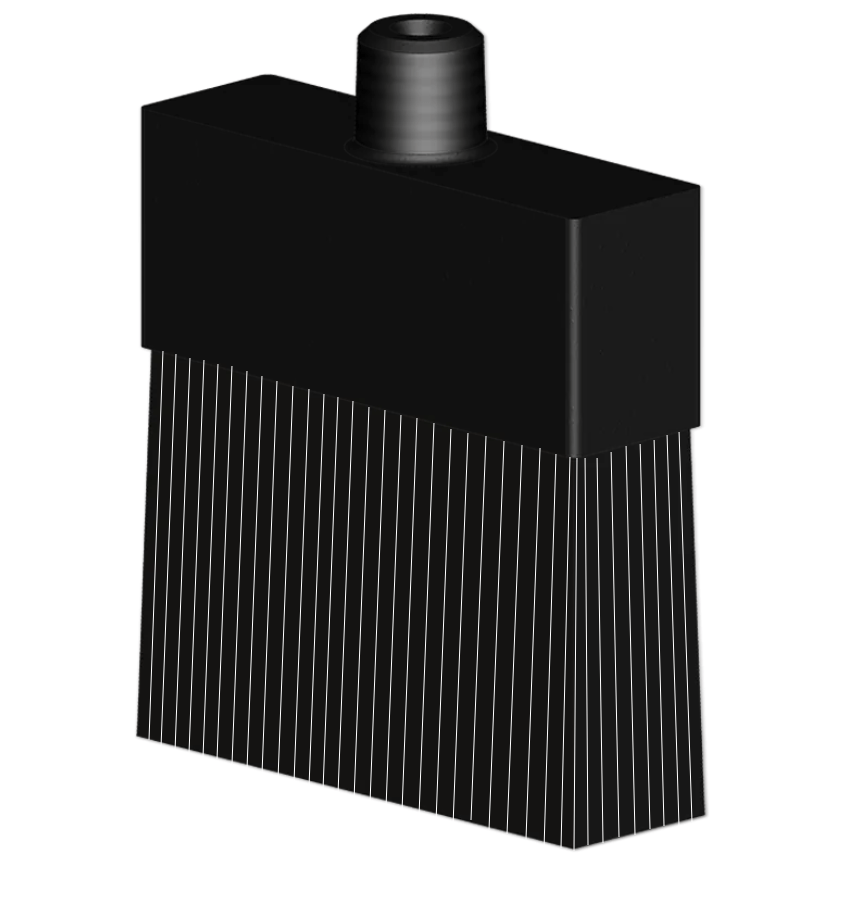 Oil Brush with Nylon Bristles and 1/8” NPTM Connection